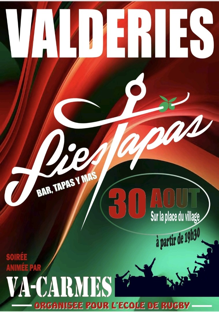 Soirée FIESTAPAS le 30 août 2025. Soirée FIESTAPAS le 30 août 2025.