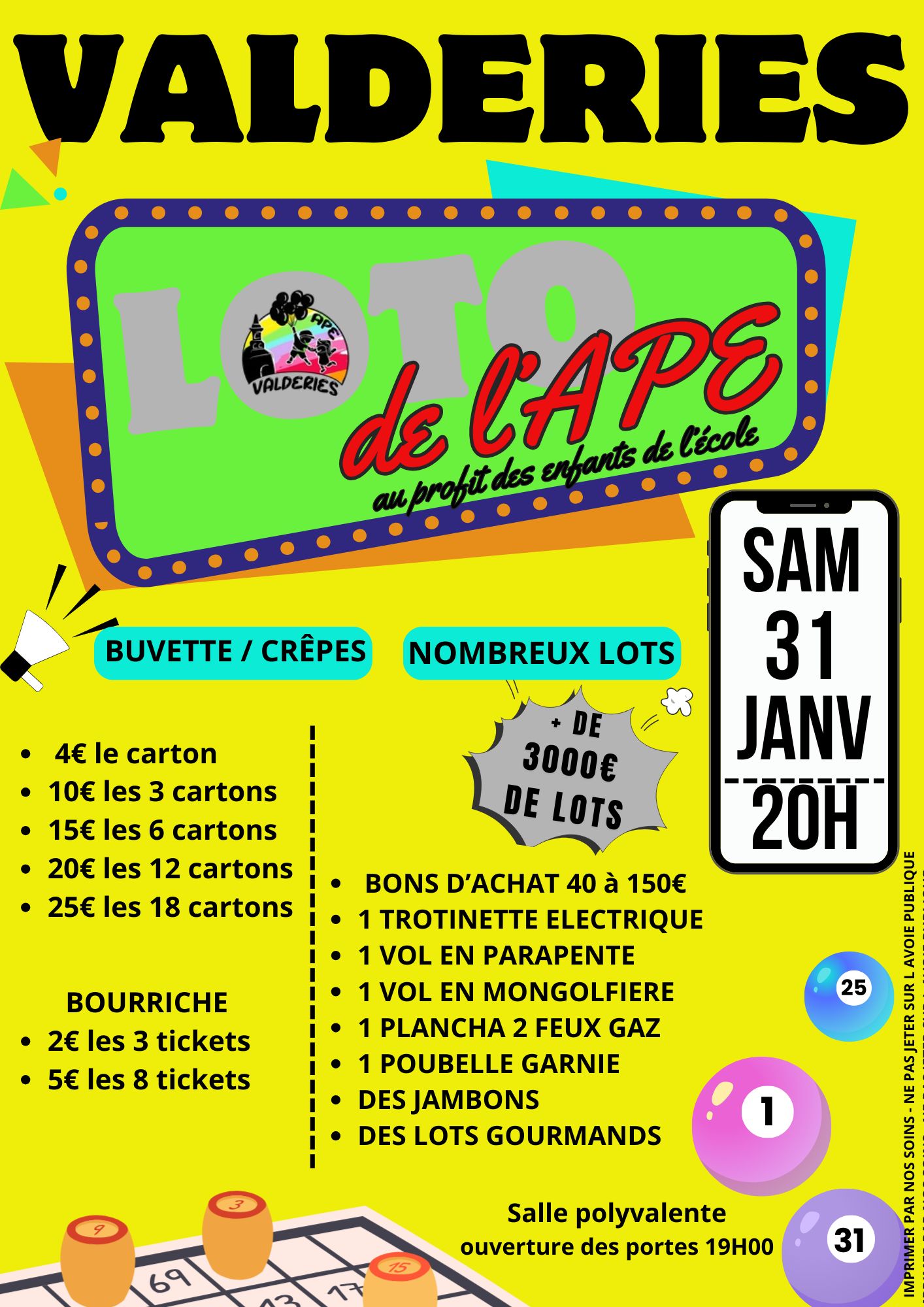 Loto de l'école 2026