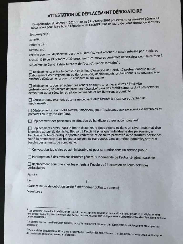attestation de déplacement dérogatoire attestation de déplacement dérogatoire
