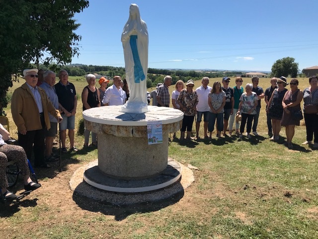 Inauguration de la vierge du jardin des enfants