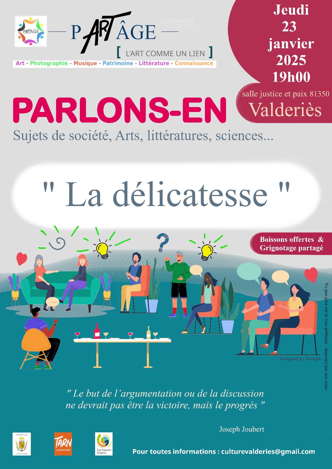 Parlons-en : "La délicatesse". Parlons-en : "La délicatesse".