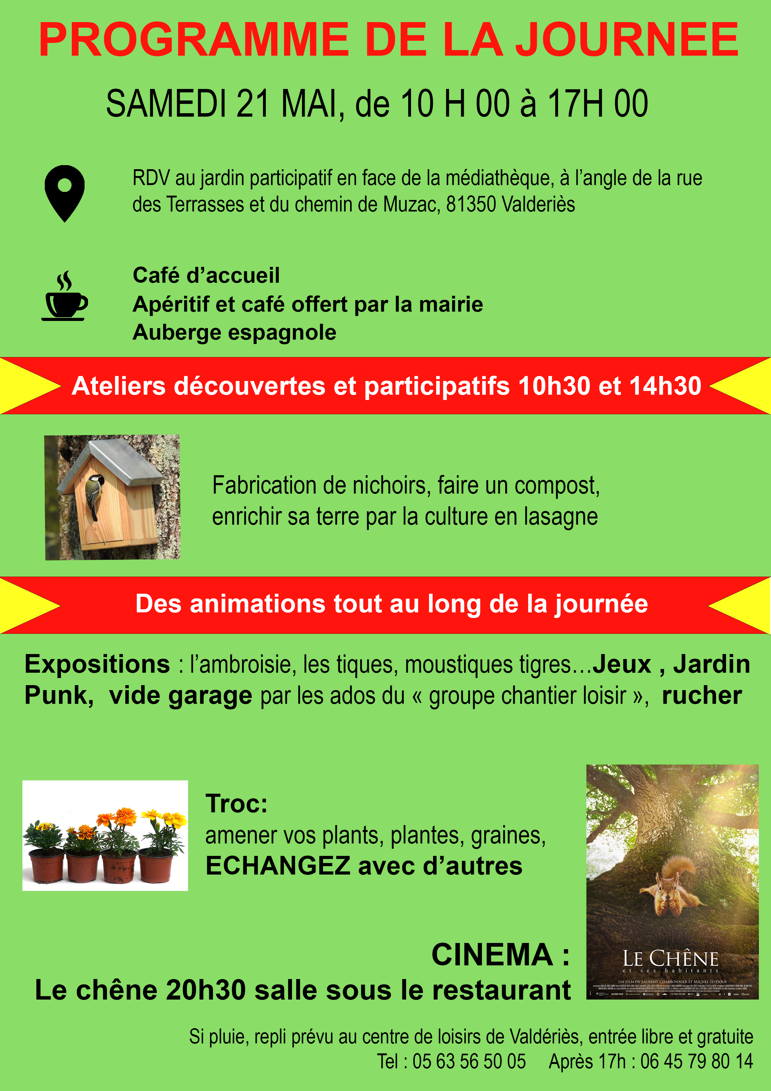 PROGRAMME JOURNEE ATELIERS DECOUVERTES ET PARTICIPATIFS