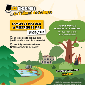 Venez découvrir le parc de la Verrerie à Blaye les Mines.