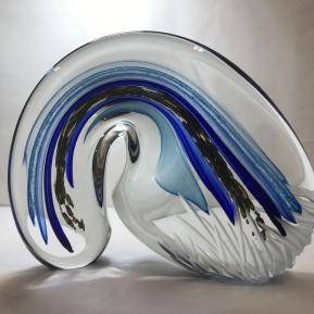 L'œuvre intitulée Apesanteur du l'artiste verrier Antoine PIERINI.