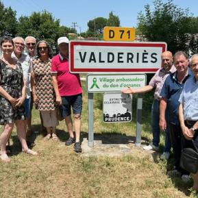 Valdériès 28ème village tarnais ambassadeur du don d'organes.