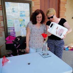 47 litres de gel hydroalcoolique ont été distribués.