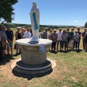 Inauguration de la vierge du jardin des enfants