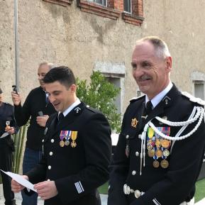 Gendarmerie : prise de commandement par le major Eric COURTOIS.