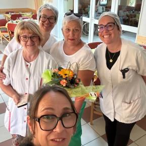 L’infirmière Françoise DELRIEU prend sa retraite.
