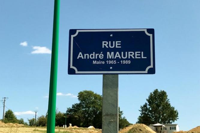 La rue André Maurel a été inaugurée